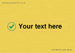 Custom plain background, green tick in circle sign